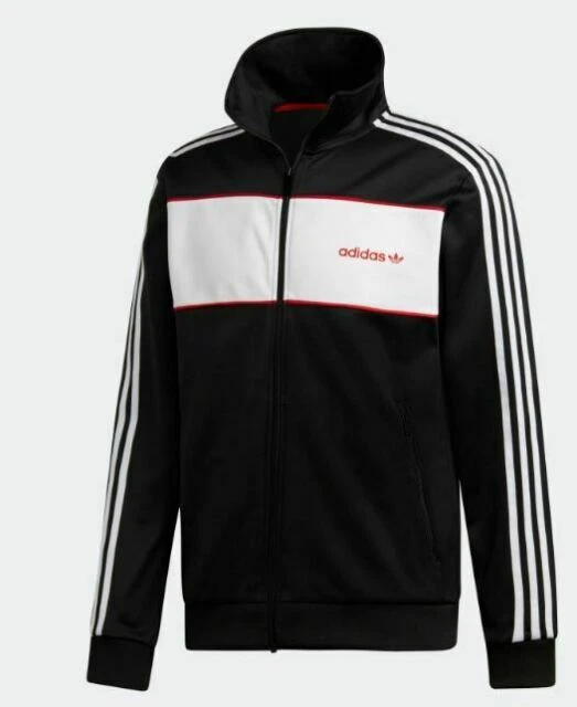 Adidas Originals Track Jacket – Black / White / Red